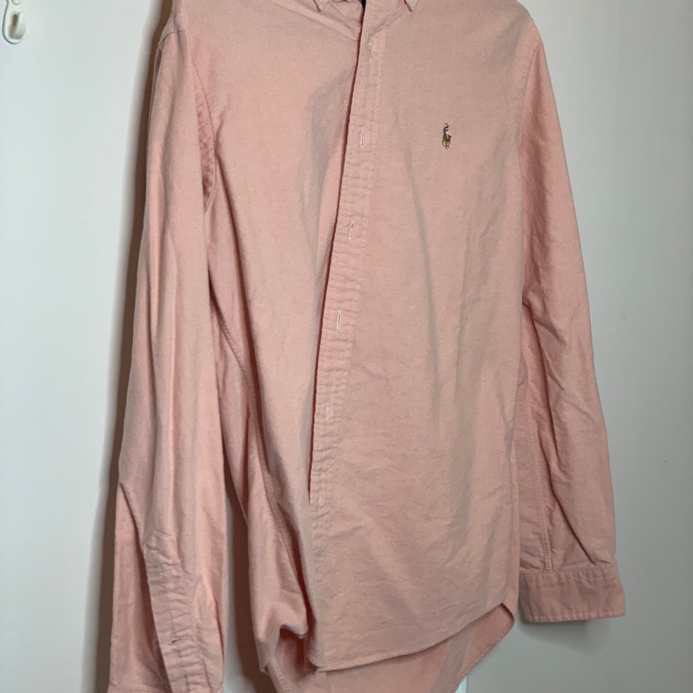 Ralph Lauren Salmon Colored Button Down Size M - Picture 2 of 5